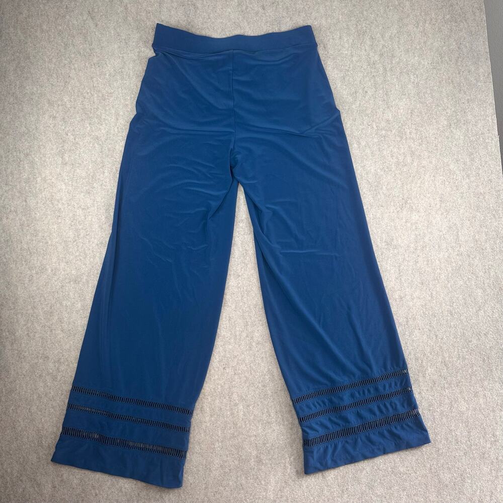 White House Black Market Blue Wide Leg Pant Pockets XS